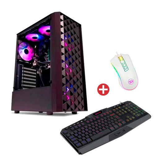 PC Gamer Intel® Core™ I5, 8GB, SSD 240GB Goldentec + Teclado Gamer Redragon Harpe + Mouse Gamer Redragon 24000DPI