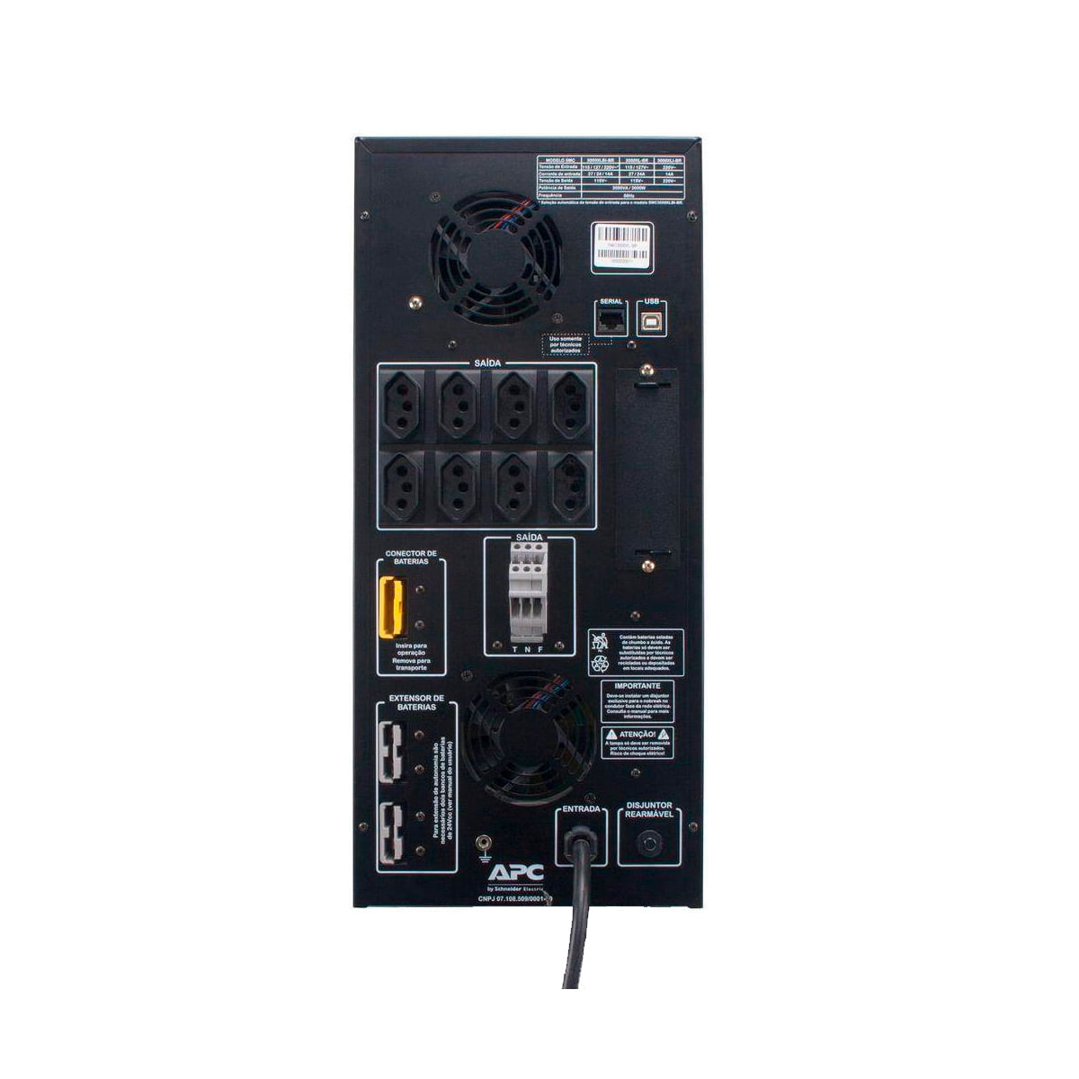 Nobreak APC SMC3000XLBI-BR Smart-UPS 3000VA, 115V/220V,(Bivolt)
