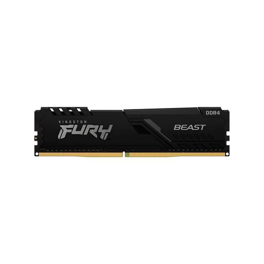 Memória Gamer Kingston 16GB DIMM DDR4 3200MHz Fury Beast Black 1,35V 2Rx8 para Desktop