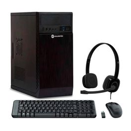 Kit-Computador-Intel®-Core™-I3-8GB-SSD-240GB-Goldentec---Headset-Logitech-H151-Preto---Teclado-e-Mouse-Wireless-Logitech-Preto