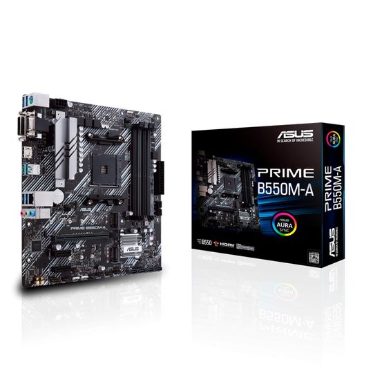 Placa Mãe Asus Prime B550M-A AMD Ryzen DDR4 - 90MB14I0-C1BAY0