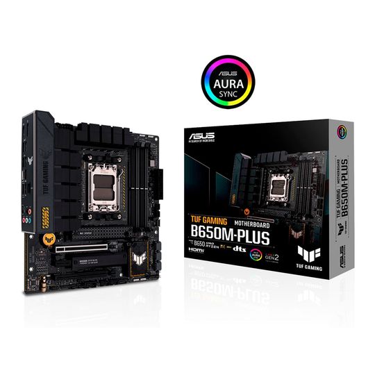 Placa Mãe Asus TUF Gaming B650M-PLUS AMD Ryzen AM5, mATX, DDR5 - 90MB1BG0-C1BAY0
