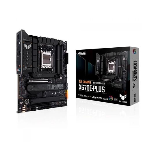 Placa Mãe Asus TUF Gaming X670E-PLUS AMD Ryzen AM5, ATX, DDR5 - 90MB1BJ0-C1BAY0