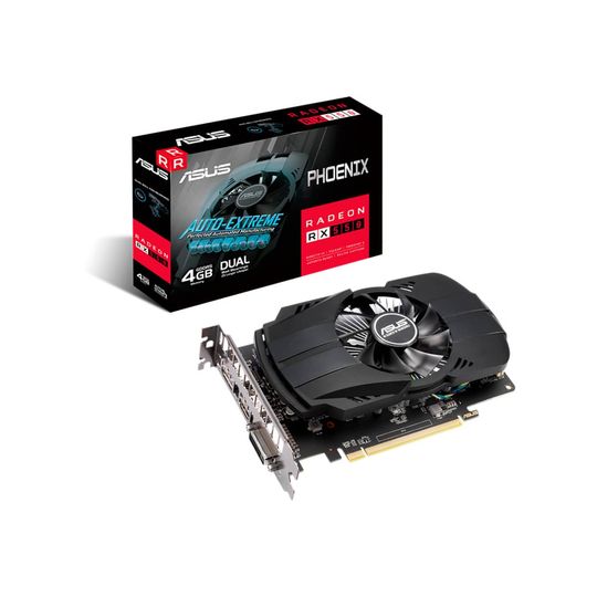 Placa de Vídeo Gamer Asus Phoenix AMD Radeon RX550, 4GB DDR5 128-bits - PH-RX550-4G-EVO