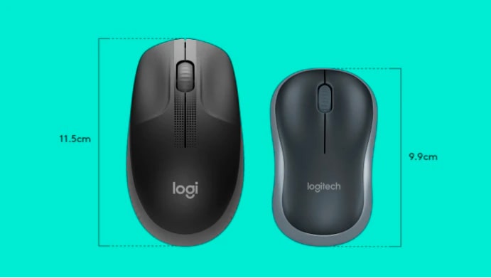 Mouse Sem Fio Logitech M190 USB 3 Botões 1000DPI, Azul