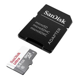 Cartao-de-Memoria-Micro-SD-SanDisk-Ultra-64GB-Classe-10---Adaptador---SDSQUNR-064G-GN3MA