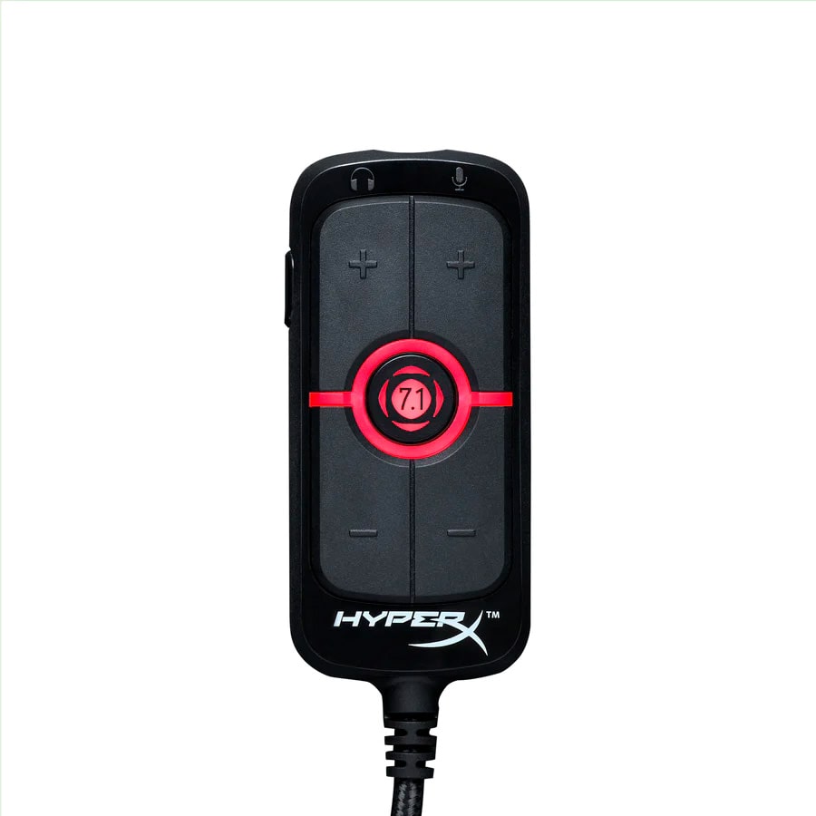 Placa de Som HyperX Amp USB Virtual 7.1 Surround Sound - HX-USCCAMSS-BK