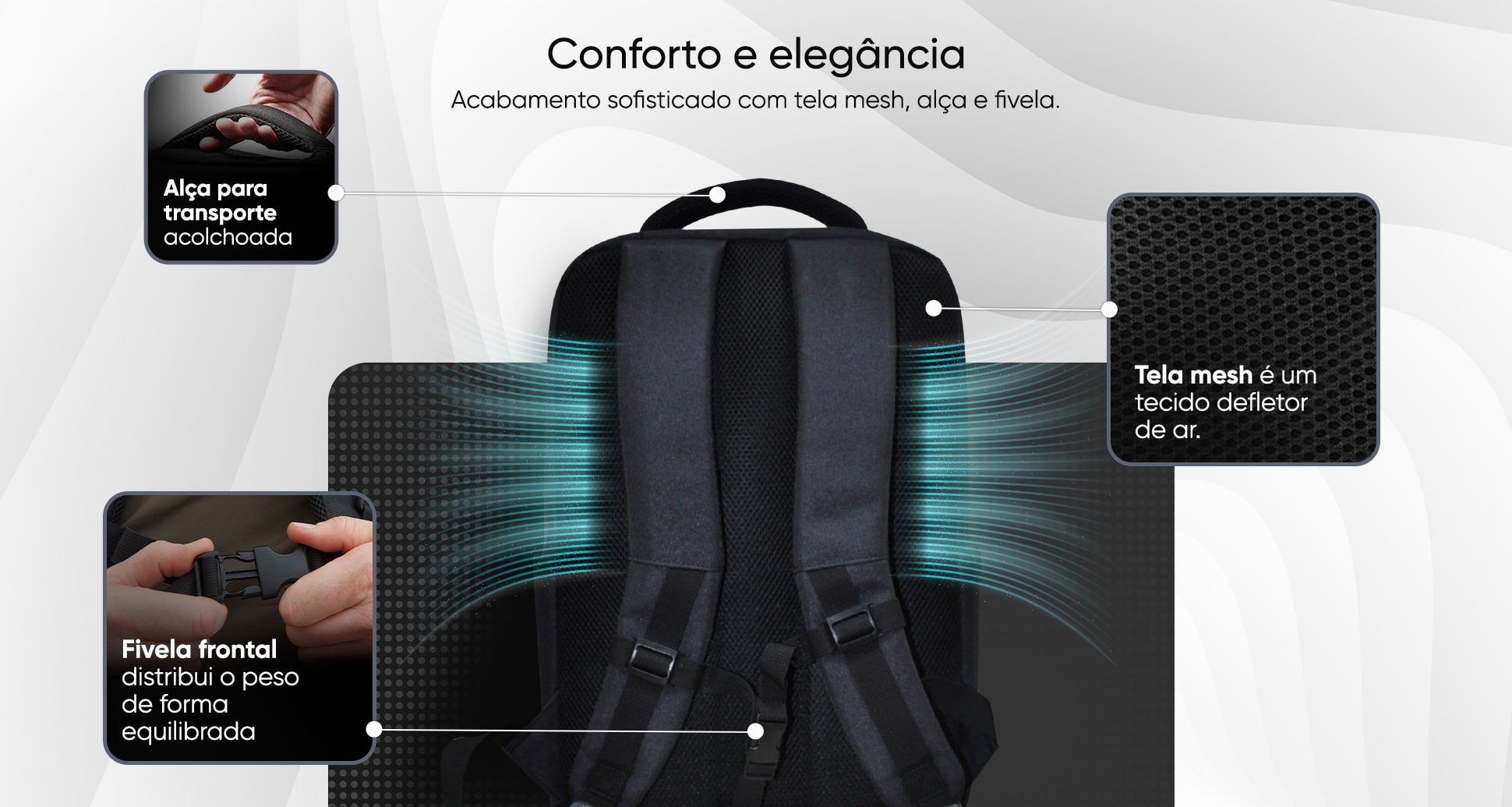 mochila Para Notebook 15.6 Goldentec Essential