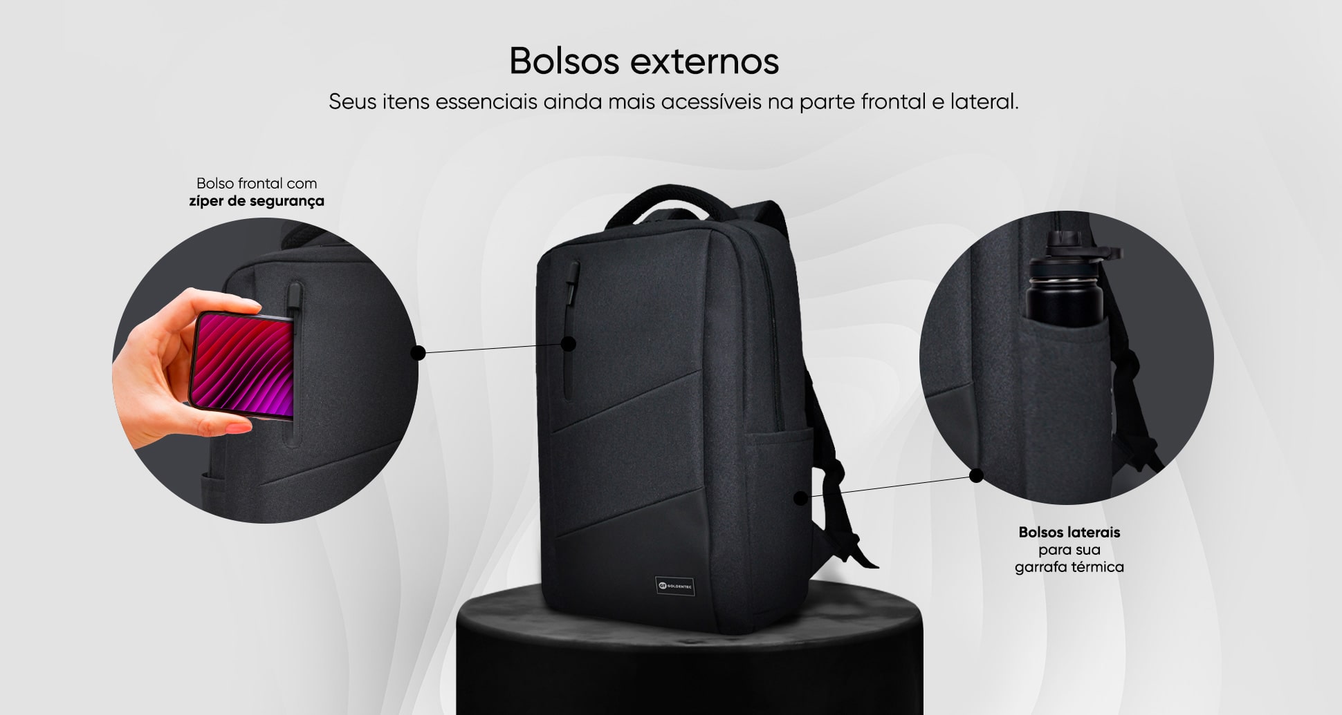 mochila Para Notebook 15.6 Goldentec Essential