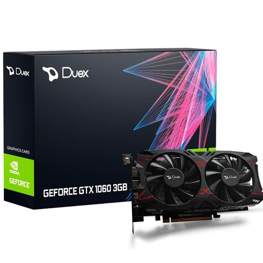 Placa de Vídeo Gamer Duex NVIDIA GeForce GTX 1060, 3GB GDDR5, 192-bit - GTX1060-3GD5