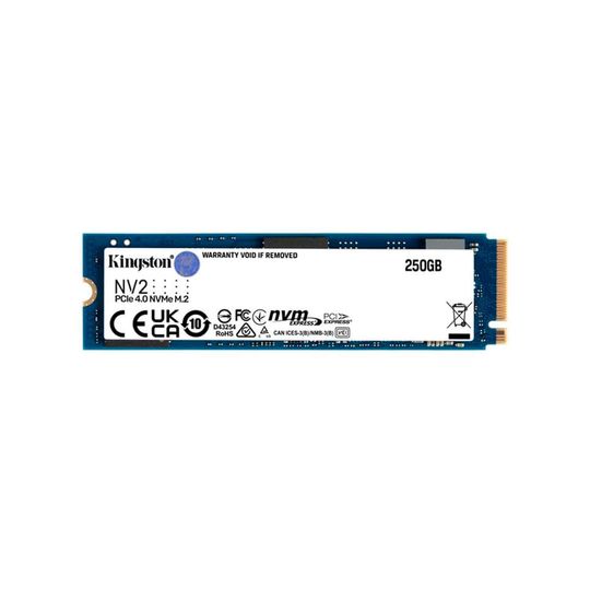 SSD Kingston NV2 250GB M.2 2280 NVMe 4.0 Leitura 3000Mb/s Gravação 1300Mb/s