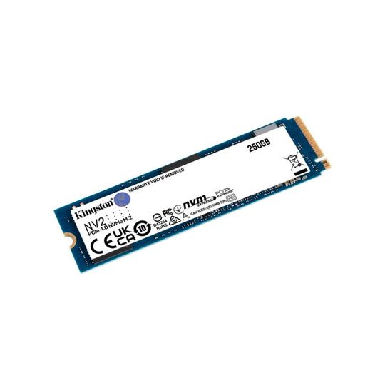 SSD Kingston NV2 250GB M.2 2280 NVMe 4.0 Leitura 3000Mb/s Gravação 1300Mb/s         