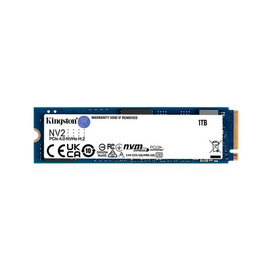 SSD Kingston NV2 1TB M.2 2280 NVMe 4.0 Leitura 3500MB/s Gravação 2100MB/s