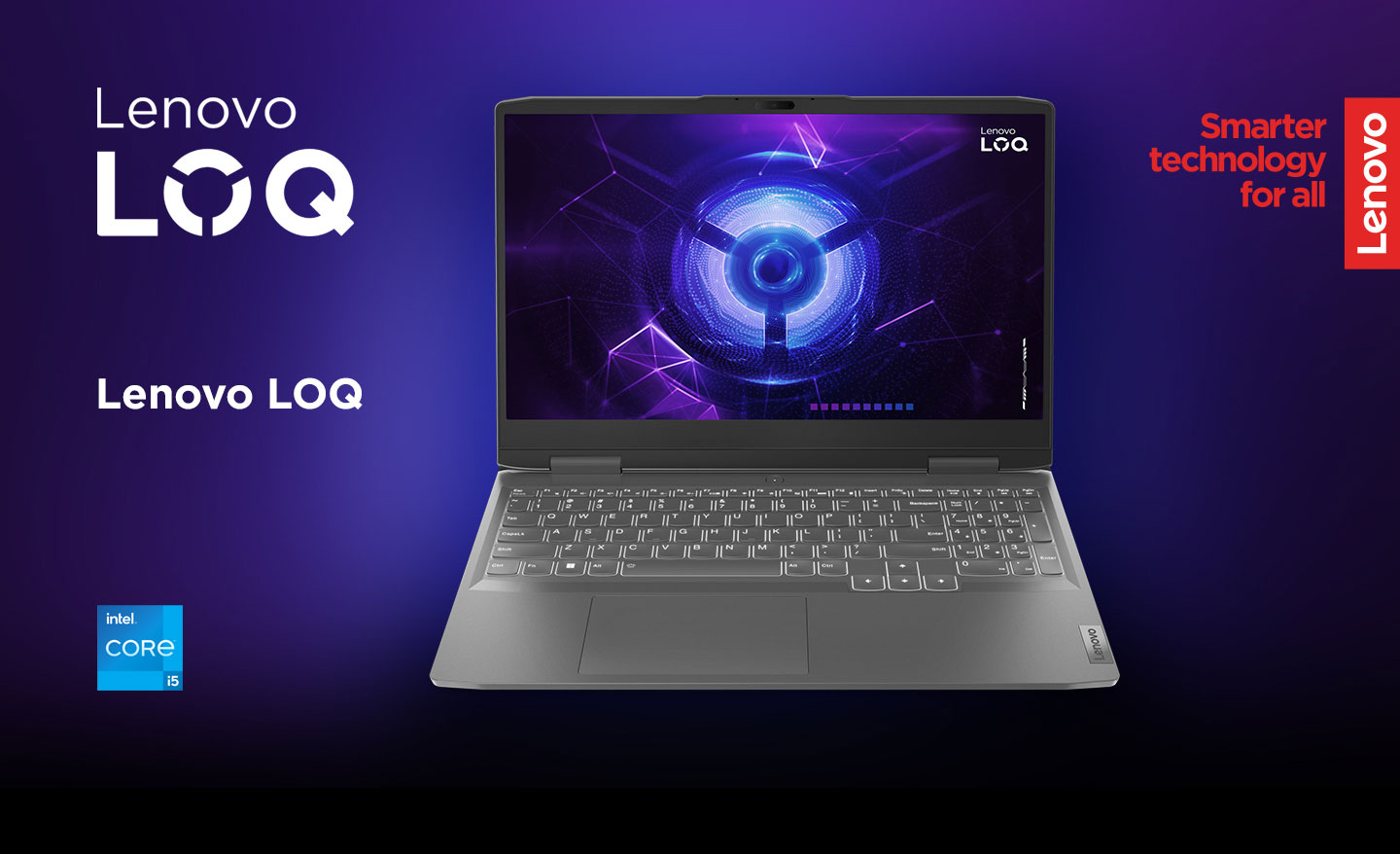 Notebook Gamer Lenovo LOQ, Intel Core i5-12450H 3.30ghz 12ª Geração, 8GB, 512GB SSD, NVIDIA® GeForce® RTX 2050 4GB, 15.6 FHD, Windows 11, Grafite