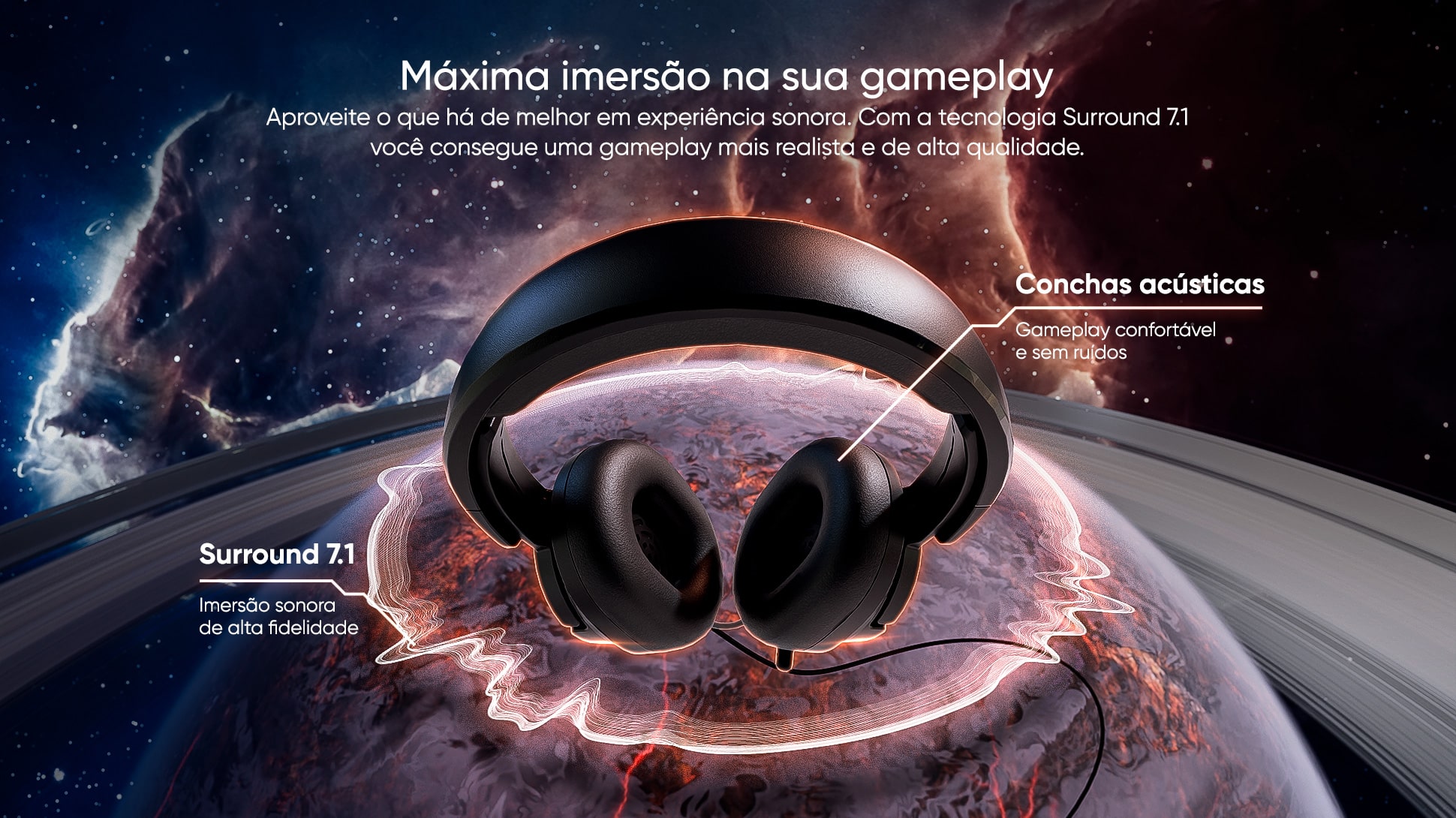 Headset Gamer Goldentec GT Nebula