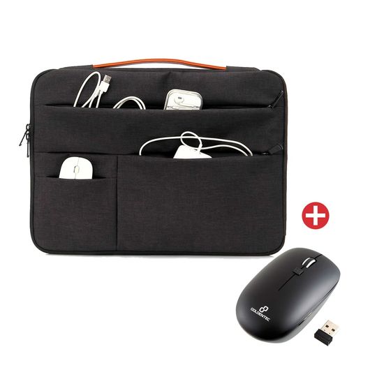 Kit Mouse Sem Fio USB Comfort | Goldentec + Case para Notebook 15.6
