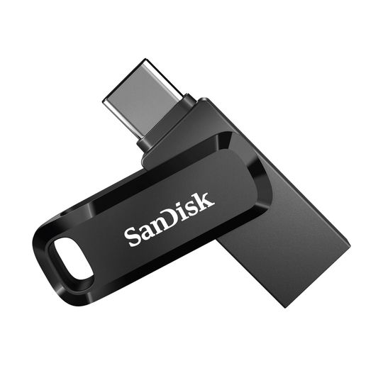 Pen Drive Sandisk Dual Drive Tipo C 64GB USB 3.1 Preto - SDDDC3-064G-G46