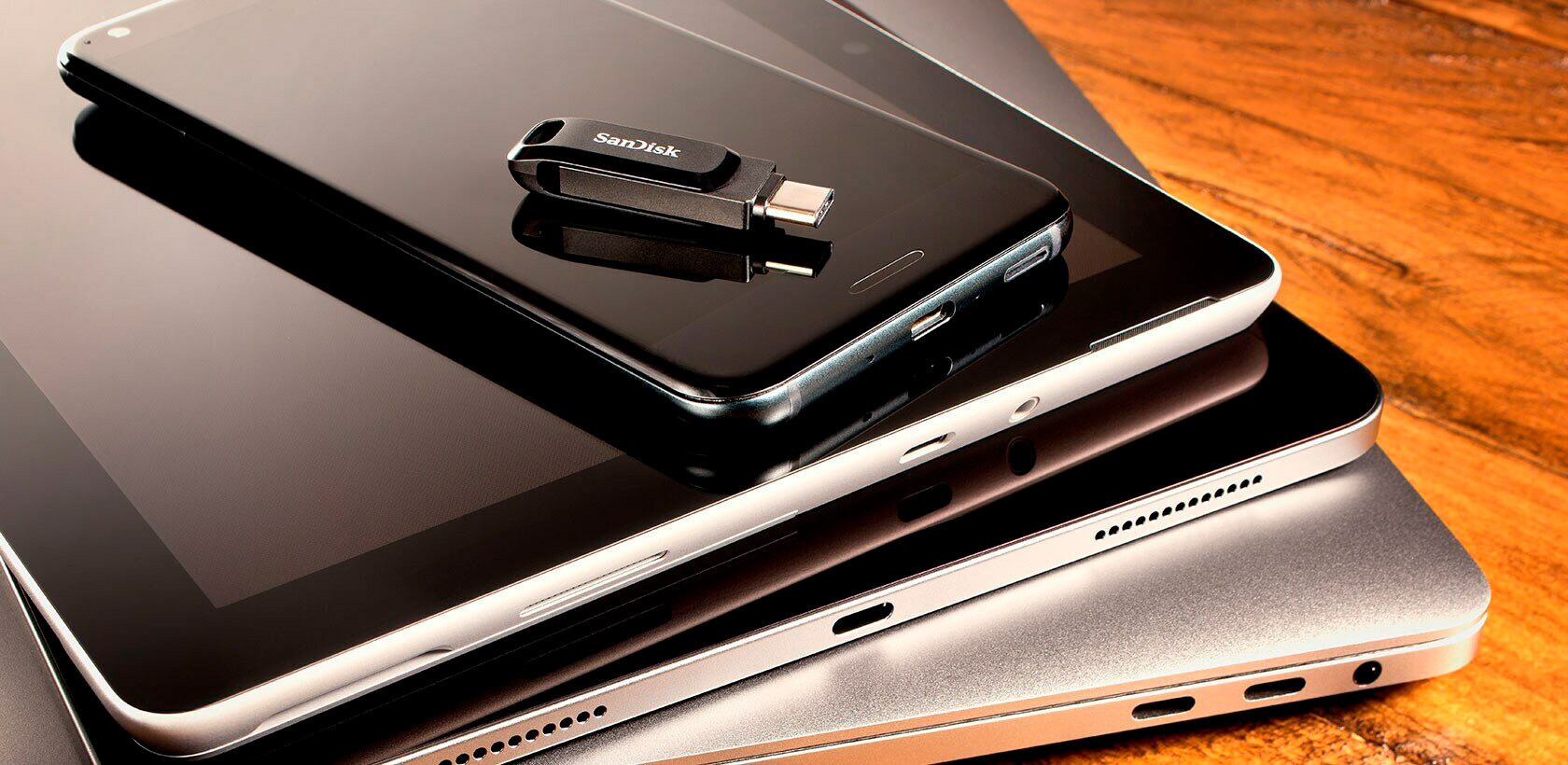 Pen Drive Sandisk Dual Drive Tipo C 64GB USB 3.1 Preto