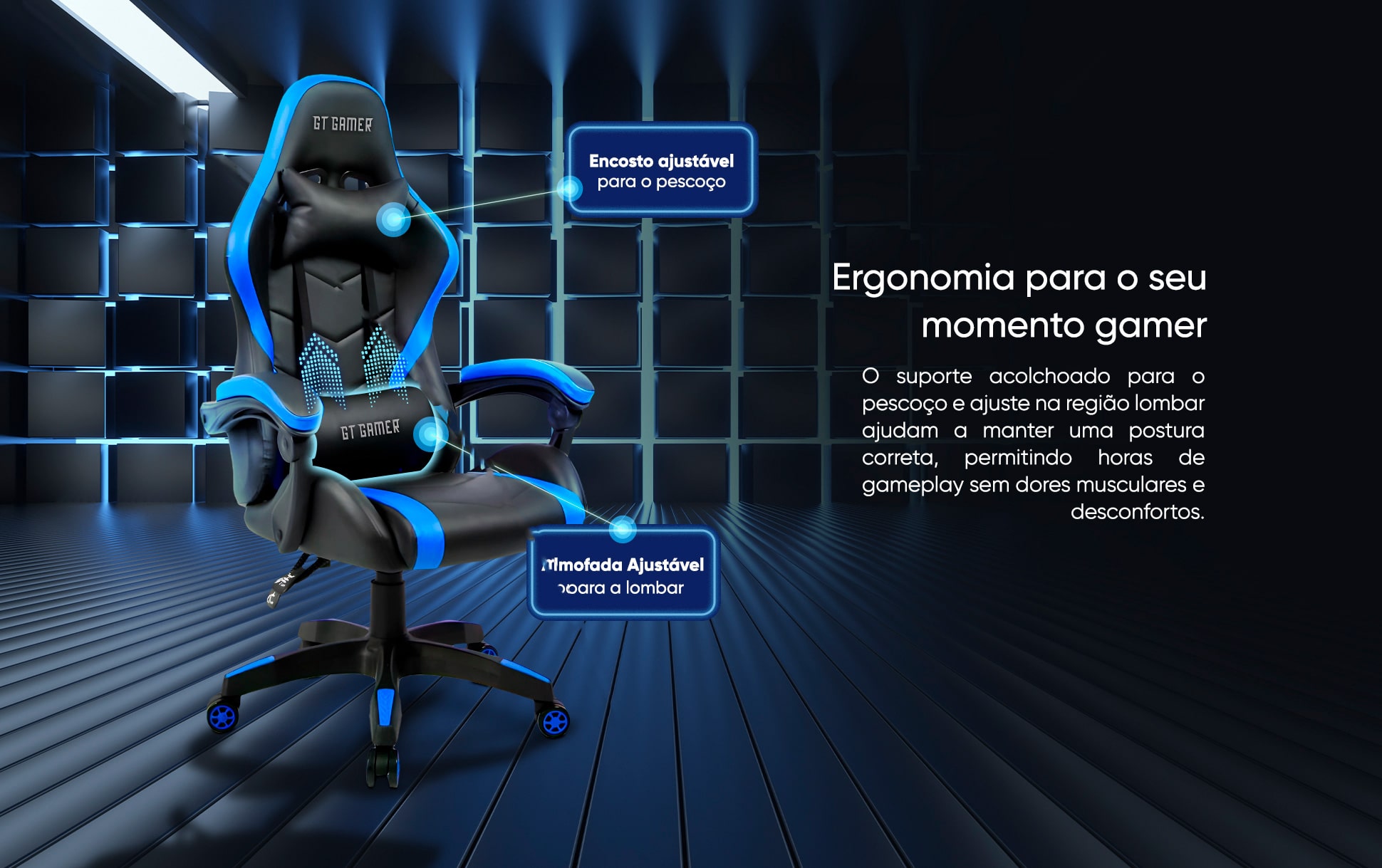 Cadeira Gamer Goldentec GT Neptune