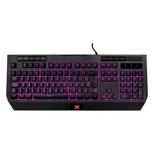 Teclado-Gamer-Vinik-Protector-LED-Multimidia-USB-Preto