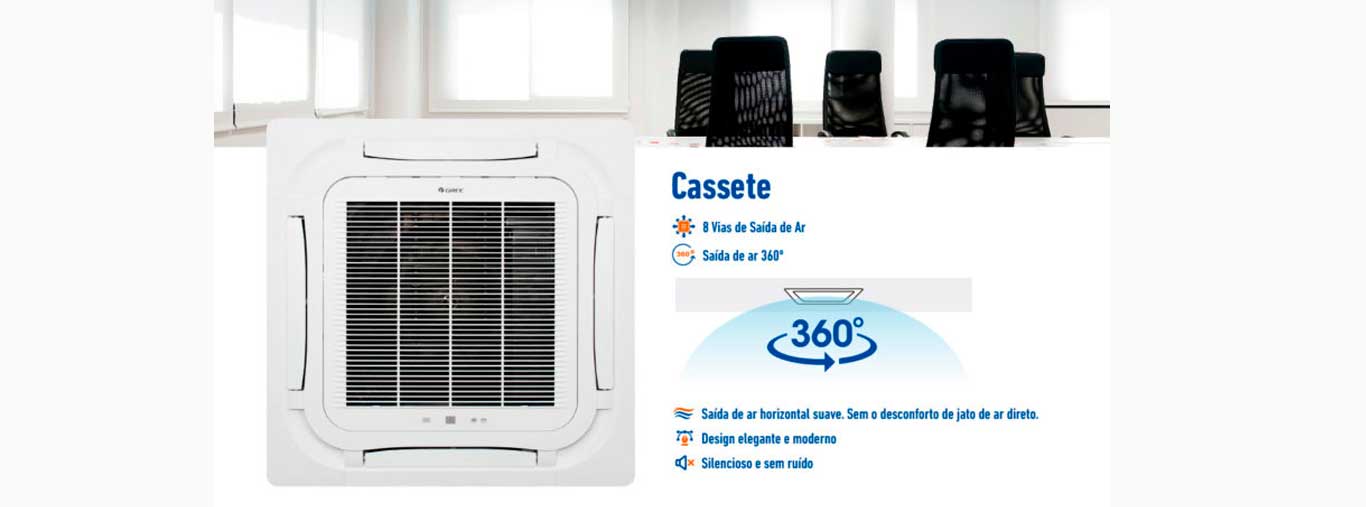 Ar Condicionado Inverter 24.000 Btus Gree G-Prime Plus R32 Split Cassete Frio 220V