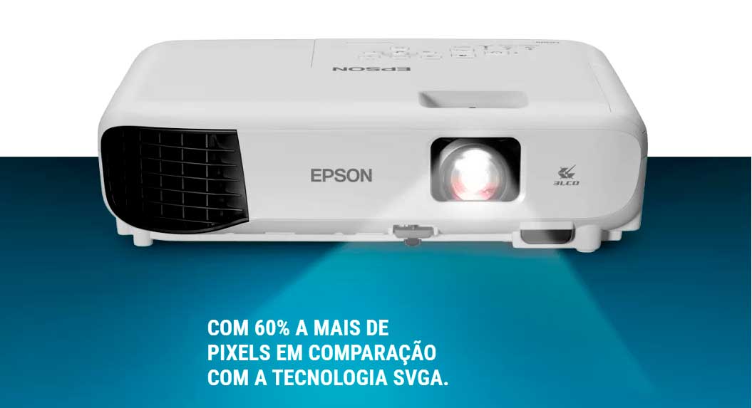 Projetor Epson Powerlite E20 3400 Lumens