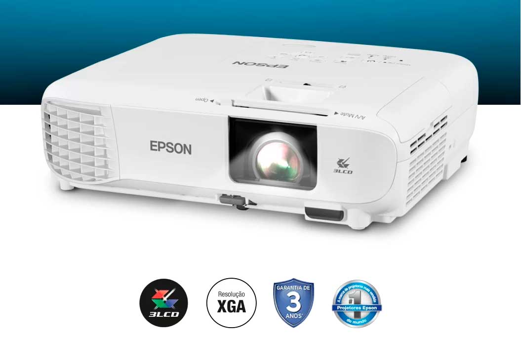 Projetor Epson Powerlite E20 3400 Lumens