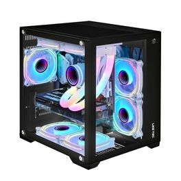 Gabinete-Gamer-Sem-Fonte-Liketec-Mini-Tower-Vidro-Temperado-M-ATX-3x-Fan-240m-USB-3.0-Preto---Cube-Dasha-RGB