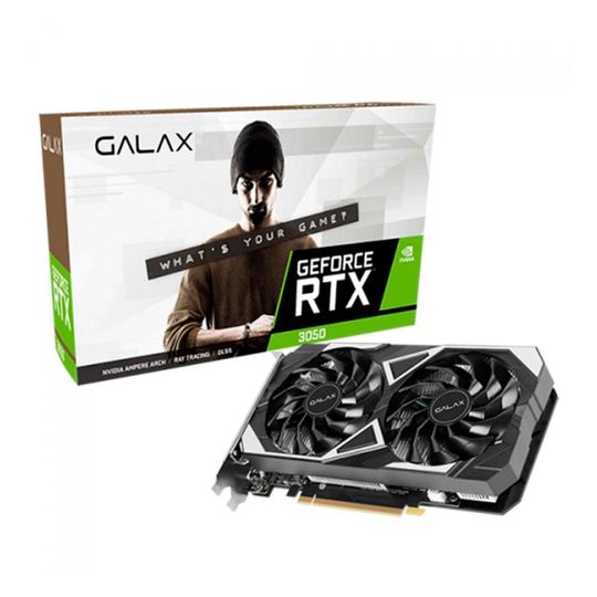 Placa de Vídeo Gamer GALAX NVIDIA GeForce RTX 3050 EX 6GB DDR6, 1-Click OC, 96-bits - 35NRLDMD9OEX