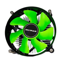 Cooler-para-Processador-Intel-Mymax-80mm-Preto-Verde---MYC-TX900-OR