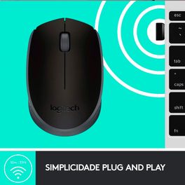 Mouse-sem-fio-Logitech-M170-com-Design-Ambidestro-Compacto-Conexao-USB-e-Pilha-Inclusa-Preto-e-Cinza---910-004940