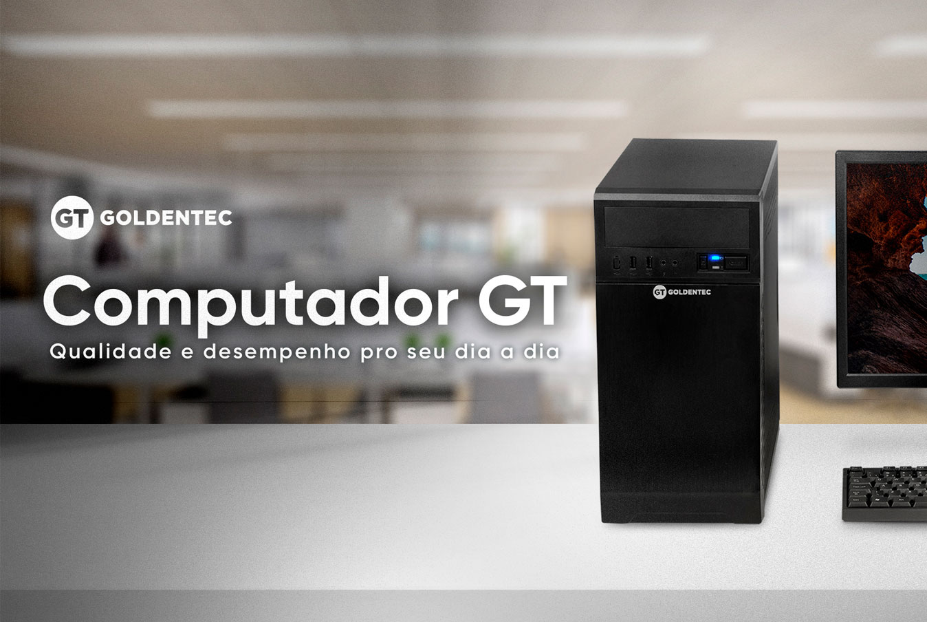Computador Intel® Core™ i5-2400 2º Geração, RAM 4GB, SSD 240GB, Linux | Goldentec