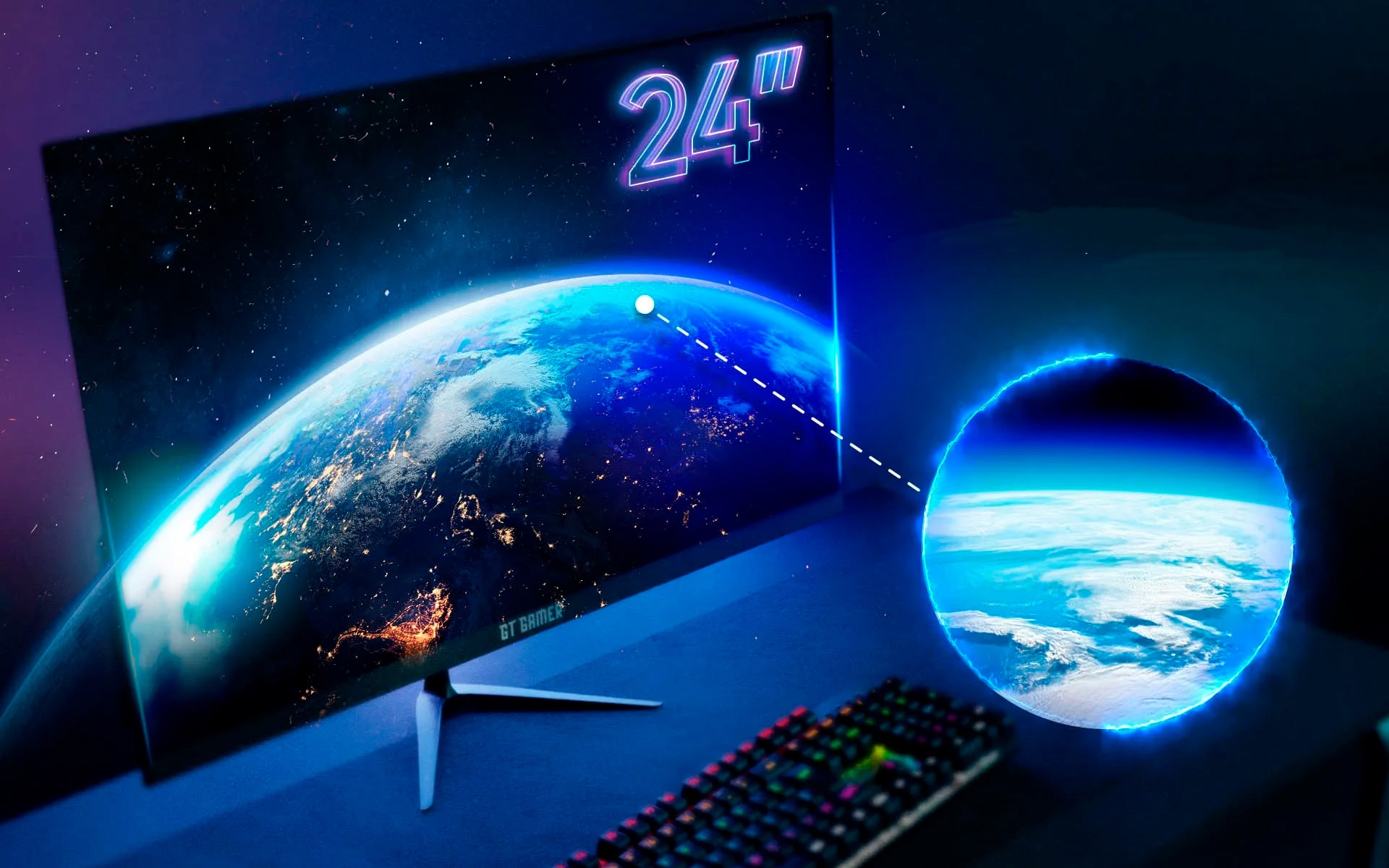 Monitor Gamer Goldentec 24 LED Full HD 75Hz 1ms | GT Gamer