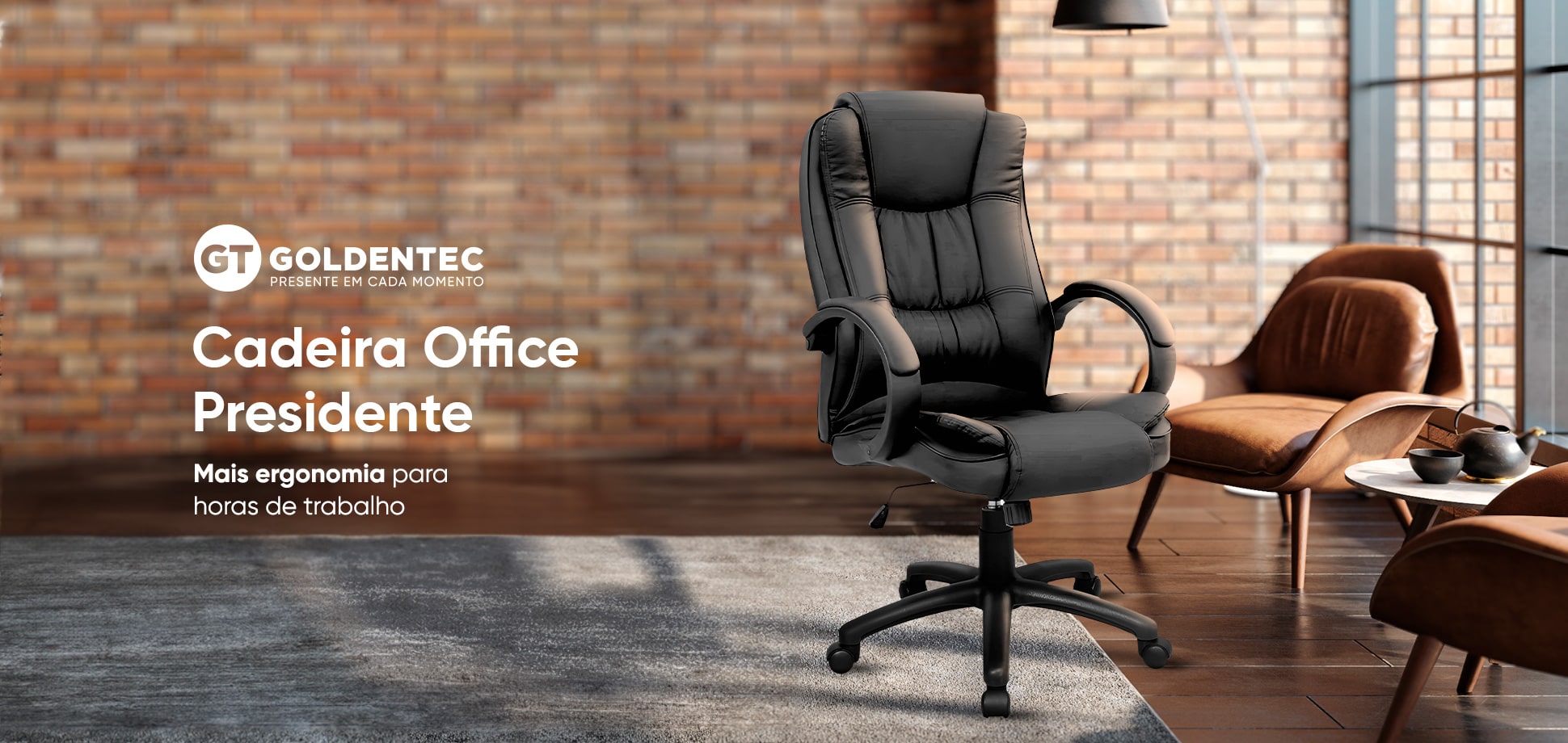 Cadeira Office Goldentec GT Presidente 2024