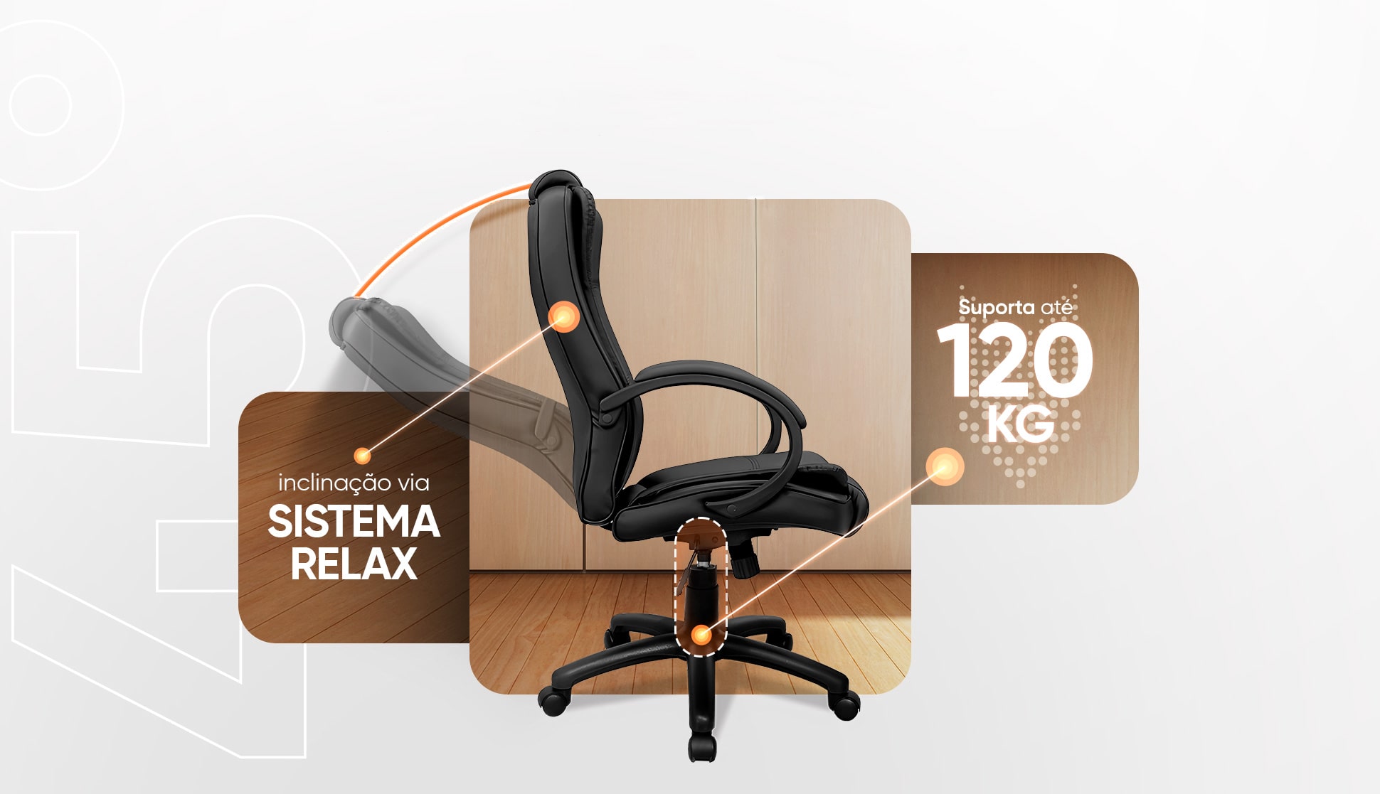 Cadeira Office Goldentec GT Presidente 2024