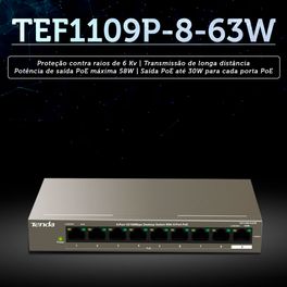 Switch-9-Portas-10-100Mbps-Tenda-TEF1109P-8-63W-com-8-portas-PoE