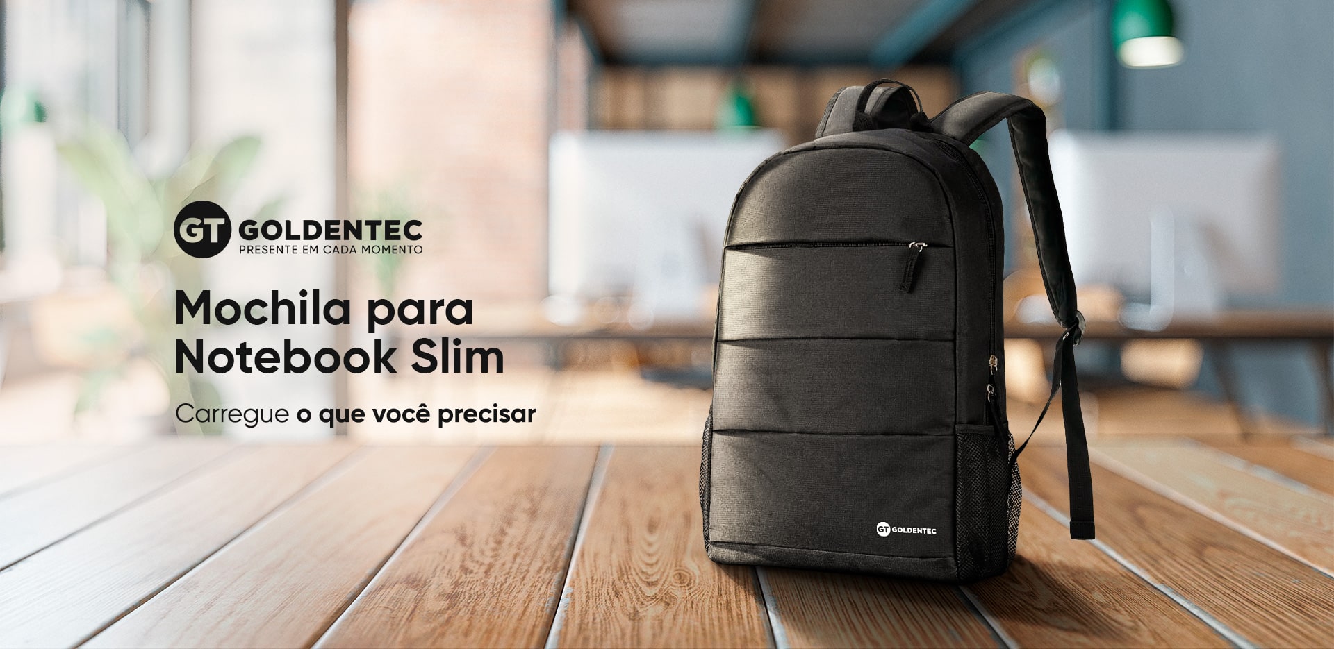 Mochila para Notebook 15.6 Goldentec GT Slim