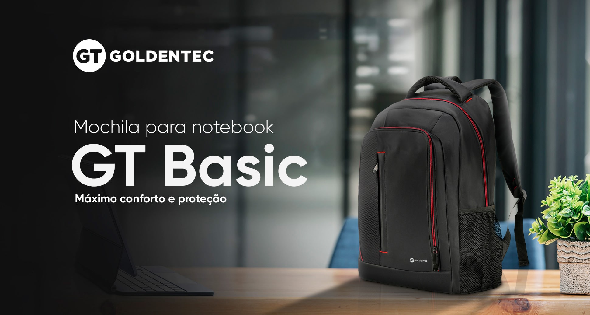 Mochila para Notebook 15.6 Goldentec GT Basic