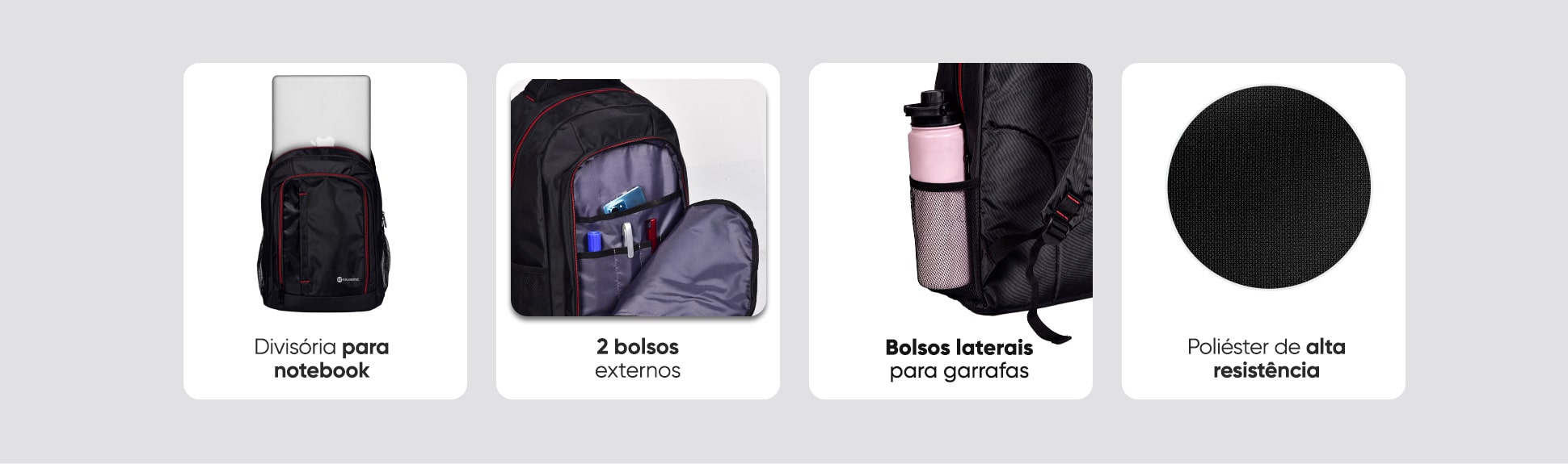 Mochila para Notebook 15.6 Goldentec GT Basic