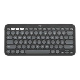 Teclado-Sem-Fio-Logitech-Pebble-Keys-2-K380s-Slim-Bluetooth-Grafite