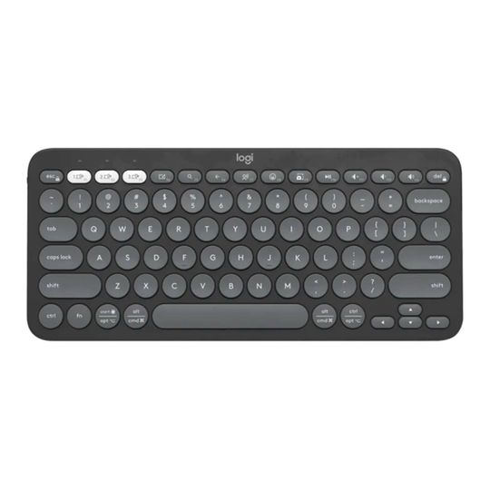 Teclado-Sem-Fio-Logitech-Pebble-Keys-2-K380s-Slim-Bluetooth-Grafite