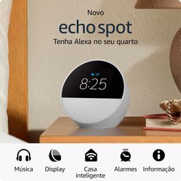 Echo-Spot--2024--com-Alexa---Despertador-inteligente-com-som-vibrante-e-Alexa---Cor-branco