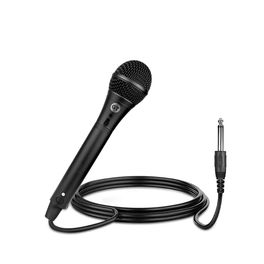 Microfone-Dinamico-Goldentec-com-fio-5m-para-Caixa-de-Som-Karaoke-Preto