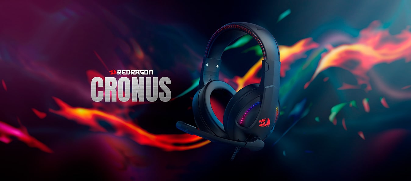 Headset Gamer Redragon Cronus, RGB, USB e P3 - Preto