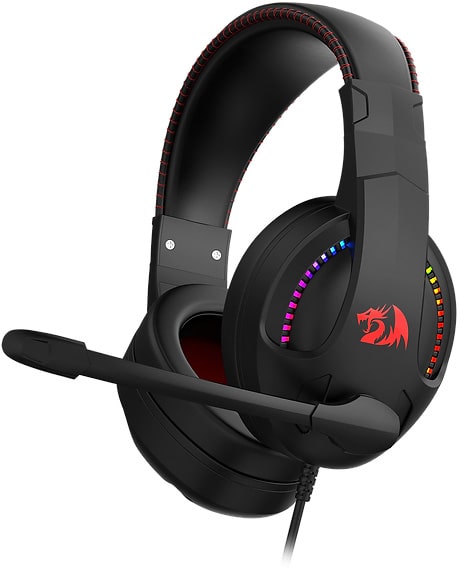 Headset Gamer Redragon Cronus, RGB, USB e P3 - Preto