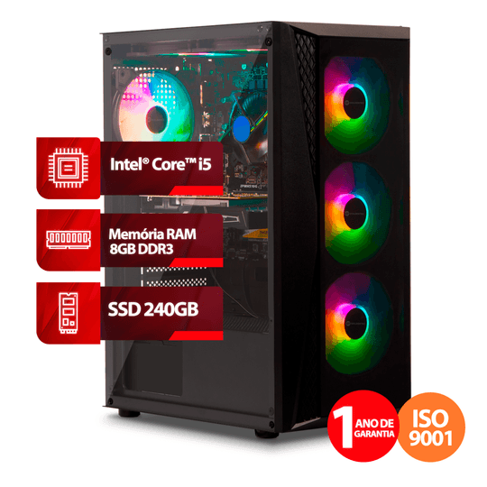 PC Gamer Intel® Core™ i5, 8GB, SSD 240GB | Goldentec