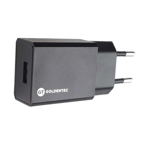 Carregador-de-Parede-USB-2.1A-10W-Bivolt---Preto-|-Goldentec