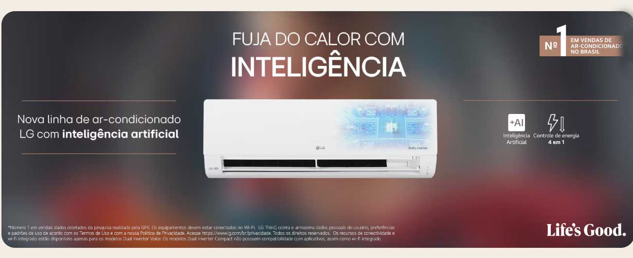 Ar Condicionado Inverter 1200 Btus LG Dual Compact +AI Frio 220V