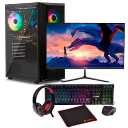 Pc-Gamer-Completo-Intel®-Core™-i5-8GB-SSD-240GB---Monitor-Gamer-24-LED-Full-HD-75Hz---Kit-Gamer-Headset---Teclado---Mouse---Mousepad--Goldentec