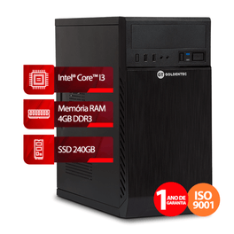 Kit-com-Computador-Intel®-Core™-I3-4GB-SSD-240GB---Teclado-Slim-com-Fio-950-ABNT2---Mouse-Optico-com-Fio-USB--Goldentec-